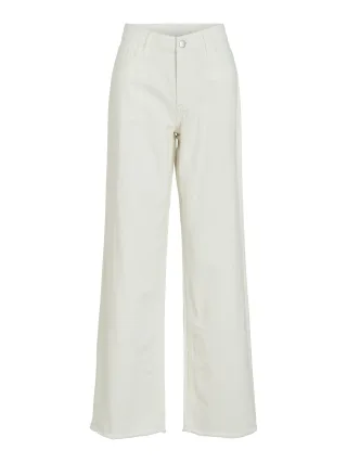 VILA - VIPALMA RW WIDE JEANS WHITE PAL246 Snow White - Gr. - 32