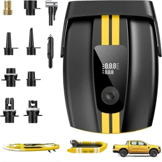 WaveRite 50PSI Paddle Board Pump Electric Portable ISup Pump with Auto-Off 9 Modes Paddleboard Pump for Stand Up Paddle