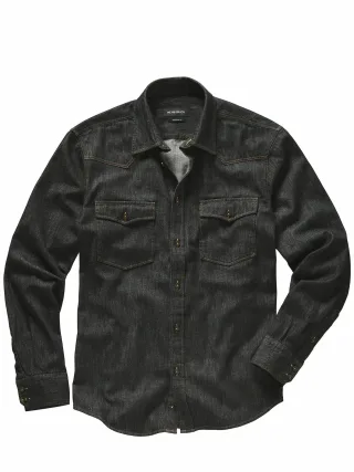 Mey & Edlich Herren Western-Stadt-Hemd Braun 100 % Baumwolle