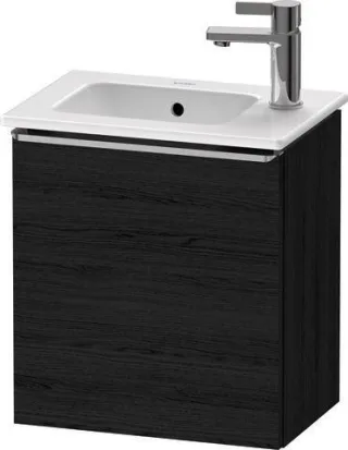 Duravit D-Neo Waschtischunterbau wandhängend Eiche Schwarz Matt 410x274x440 mm - DE4259L70160000 DE4259L70160000