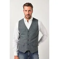 JP1880 Steppweste Weste Tweed FLEXNAMIC® Strickrücken