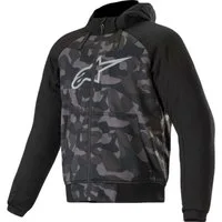 Alpinestars Motorradjacke Chrome Camo Sport Motorrad Zip Hoodie Ellenbogenprotektoren enthalten,Schulterprotektoren enthalten