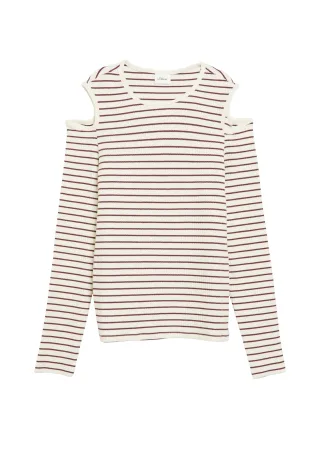 s.Oliver - T-Shirt rot/creme - Gr. - 164