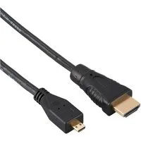 Hama 1,5m Micro-HDMI auf HDMI Kabel 4K High-Speed Video-Adapter HDMI, Micro-HDMI, 150 cm, Adapter-Kabel Micro-HDMI Typ D auf HDMI-Stecker