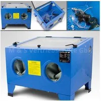 Bituxx Sandstrahlkabine 90 L, 90 l, max. 6 bar, MS-15733, inkl. Strahlpistole und 4 Düsen