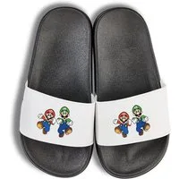 Youth Designz Mario und Luigi Kinder Badelatschen Flip Flops Badeschuh mit lustigen Aufdruck für Jungen und Mädchen