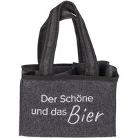 Out of the Blue Tragetasche Der Schöne und das Bier Tragetasche für 6 Bierflaschen