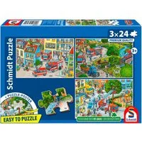Schmidt Spiele Puzzle Feuerwehr, 72 Puzzleteile, Made in Europe