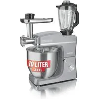 Heinrich´s Küchenmaschine, 1500 W, 10,00 l Schüssel, 6 Geschwindigkeiten, Multifunktional, XXXL