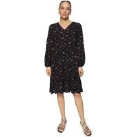 Zero Sommerkleid Damen mit Blumen drapiert / gerafft