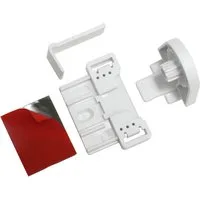 GARDINIA Klebe-/Klemmset EASYFIX EF-1, (1-tlg), für Fenster mit Gummidichtung