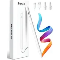 S&T Design Eingabestift Stift für iPad USB-C (2018-2024) Schnellladen für Apple iPads (2018-2024), mit Ersatzspitze) Tabletstift Stylus Pencil 2. Generation Pen USB-C V1