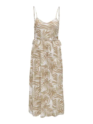 ONLY - ONLSIESTA STRAP LINEN BL LONG DRESS PNT Bright White - Gr. - L