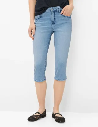 Brax Damen Jeans Style SHAKIRA C USED LIGHT VINTAGE BLUE, denim hellblau, Gr. 38L