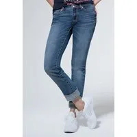 SOCCX Regular-fit-Jeans mit Turn-Up Saum