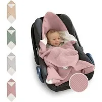 Einschlagdecke Babyschale, Babydecke für Kindersitz oder Kinderwagen, Ehrenkind, kuschelige Decke für Babys, Für das ganze Jahr