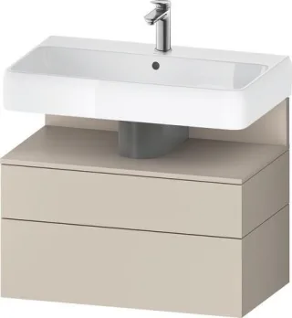 Duravit Qatego Waschtischunterbau wandhängend Taupe Supermatt 790x470x590 mm - QA4394091830000 QA4394091830000