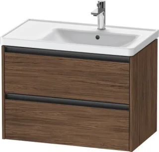 Duravit Ketho.2 Waschtischunterbau wandhängend Nussbaum dunkel Matt 784x455x549 mm - K25286021210000 K25286021210000
