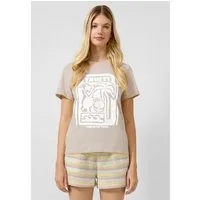 QS Kurzarmshirt T-Shirt Baumwollshirt mit Frontprint