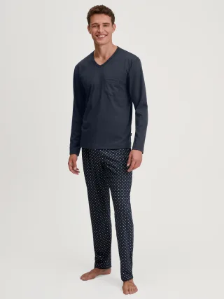 CALIDA - HERREN Pyjama saphir blue