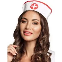 Elope Arzt-Kostüm Mini Schwesternhaube - Kostüm Haube für Fasching, Klassisches Zubehör für das Krankenschwester Kostüm