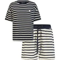 By Louise Shorty Modischer Damen Frottee Schlafanzug kurz (2 tlg) Modisches Design