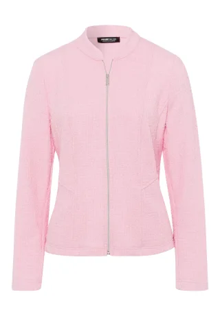 FRANK WALDER - Blazerjacke NOS aus Jersey mit Zip rosé - Gr. - 40
