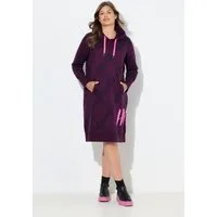 Laurasøn Jerseykleid Sweatkleid Kapuze Langarm