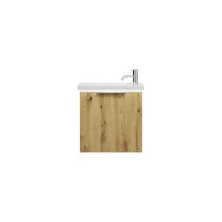 Burgbad Keramik Waschtisch-Set Eqio Eiche Dekor Urban/Alpinweiss, SFPQ053F5662C0001 SFPQ053F5662C0001