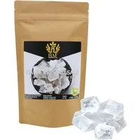 HAF Salzkristalle Weiße Halit Salzbrocken 1-25 kg Steinsalz Brocken grobes Salz 2-5cm, (Naturbelassen aus der Salt Range in Pakistan, 1 St., 1 x 1 kg im Beutel), Grobe Steinsalz Brocken ohne Zusätze