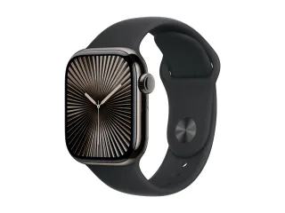 Apple Watch Series 10 (GPS + Cellular) 42mm Titan Schiefer mit Sportarmband S/M schwarz | mwxg3qf/a |