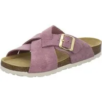 AFS-Schuhe 214165 modische Pantolette für Damen mit Fußbett, bequeme Sandalen aus Leder