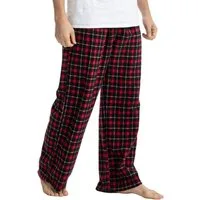 TIESTRA Schlafhose 2er-Pack Herren-Schlafanzughosen Leichte lange Hosen mit Tasche und Kordelzug