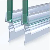 Mai & Mai Duschdichtung PVC Duschtürdichtung für 6mm Glasstärke Ersatzdichtung für Duschtüren, L: 60 cm
