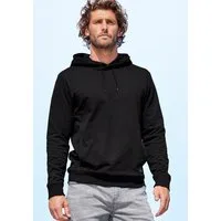 John Devin Hoodie Langarm, Sweatshirt mit Rundhals und Kapuze, Baumwollmischung