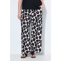 Studio Untold Schlupfhose Hose Wide Legs Musselin Leo