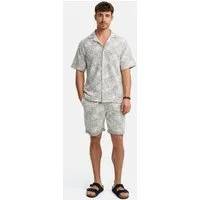 Indicode Freizeitanzug Herren INSofus Set Shirt Herrenshorts Set, mit strukturierter Oberfläche für eine besondere Note