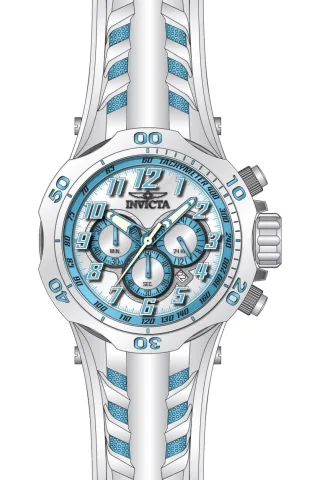 Invicta Venom 50511 Herrenuhr - Quarzwerk - Edelstahl mit blauem Zifferblatt - 52 mm
