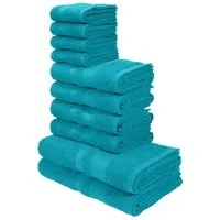 OTTO home Handtuch Set Vanessa, 10-tlg Handtuch-Set, weich, in Standard- und Premium-Qualität, Walkfrottee (Set, 10-St), 100% Baumwolle, Duschtücher, Handtücher, Gästetücher, mit Bordüre