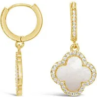 Ars-Argenti Paar Ohrhänger Sexy Kleeblatt Ohrhänger Ohrringe "Lucky Luxe "-925 Sterling-Silber