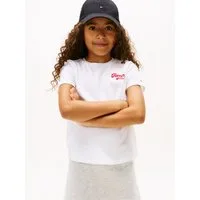 Tommy Hilfiger T-Shirt TOMMY GRAPHIC FLOCK TEE S/S Kinder bis 16 Jahre, Druck