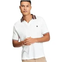 Ben Sherman Poloshirt Poloshirt Ben Sherman Trim Block Open Kontraststreifen (tipping) an Kragen und Ärmeln