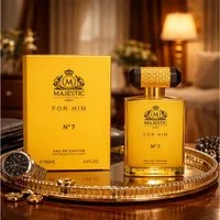 MAJESTIC LONDON Eau de Parfum Majestic For Him No.7 Herrenduft Frisch, würzig, Amber, Zitrus 100 ml, Hergestellt in UK, Herrenduft, Langanhaltend