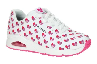 Skechers 190006 WPK Damen Sneaker wei?/pink, Air Cooled Memory Foam