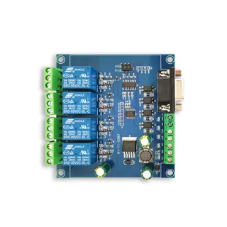 RTU RS232/TTL UART Modbus Rtu 4 Ch Relay Module Communication 4-Channel 7-24V Relay Module