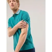 Walbusch Poloshirt Herren Pique-Polo Hitzefrei Kurzarm luftiger Piqué Baumwoll-Polo, 3-Knopf, Brusttasche, pflegeleicht