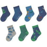 Sterntaler® Feinsöckchen Socken 7er-Box Wildnis (7-Paar, 7er-Pack) 7 Paar Jungensöckchen in Geschenkbox mit coolen Motiven