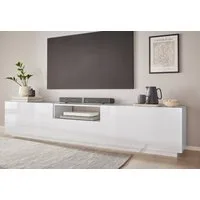Home affaire Lowboard ALIEN- TV-Board, mit 4 Türen, 1 Schublade und 1 offenes Fach, TV-Kommode Breite ca. 220 cm "Made in Italy"