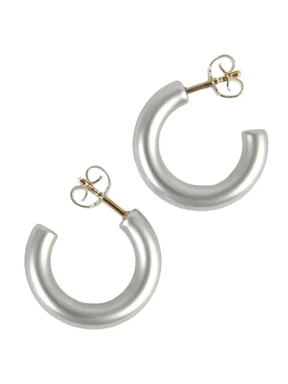 DeMarie Ohrringe eloxiertes Aluminium silberfarben