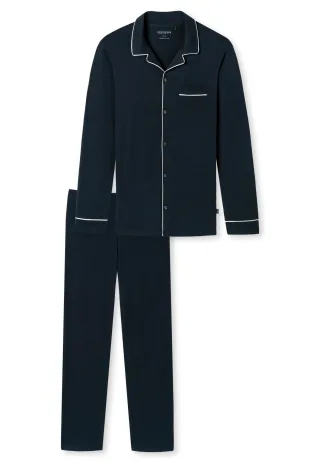 SCHIESSER - Pyjama lang dunkelblau - Gr. - 56